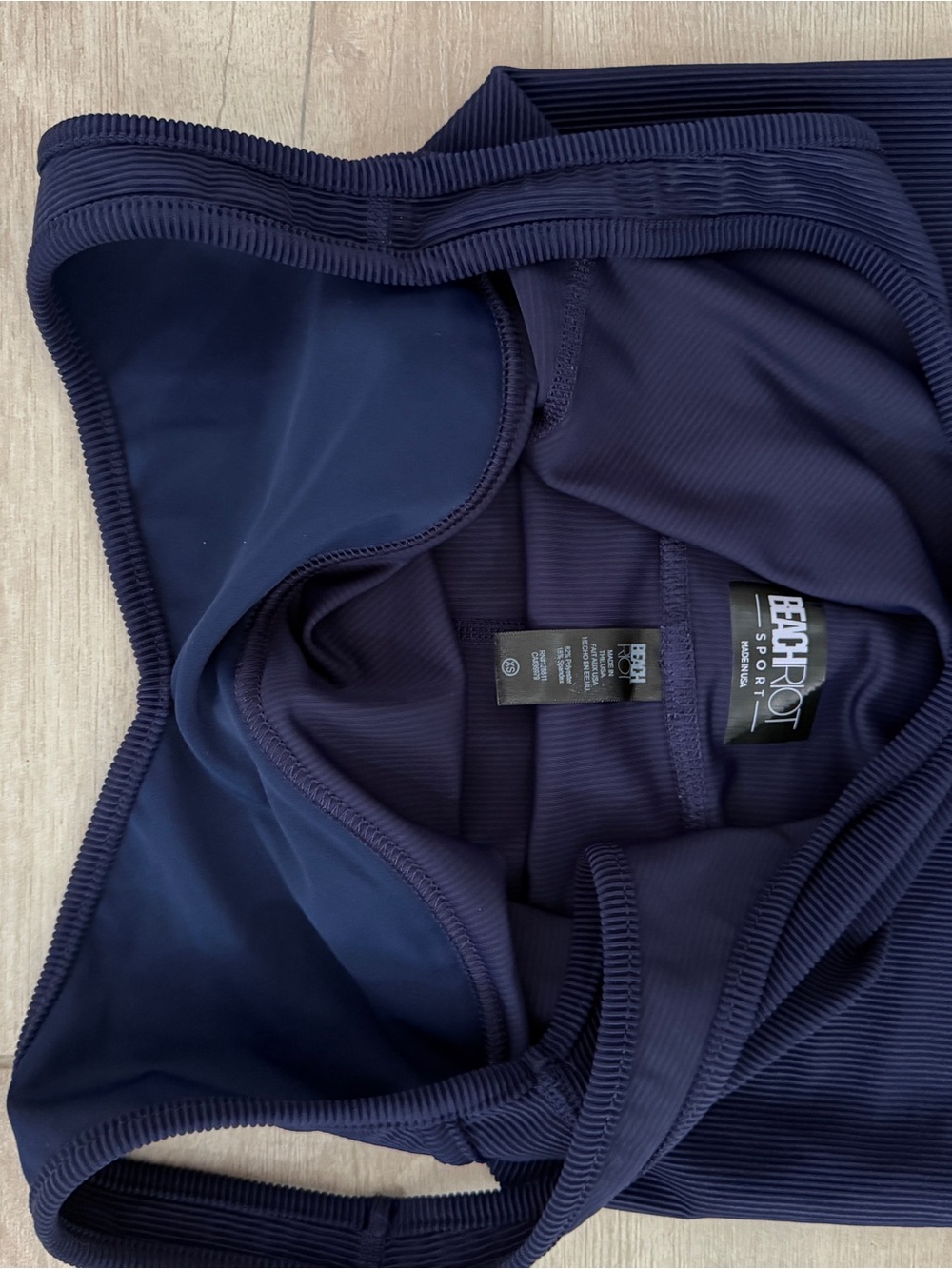Beach Riot Navy Blue Ribbed Jumpsuit - Picture 7 of 7